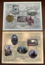 Disneyland CAST MEMBER Exclusive 40th Anniversary ATTRACTION Buttons Mint picture
