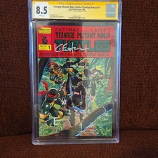 CGC SS 8.5 TMNT Training Manual #1 (1986) Signed Kevin Eastman picture