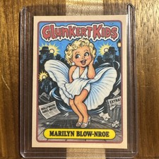 Glunkert Kids Marilyn Monroe Blow-nroe Gpk Parody Art Card picture