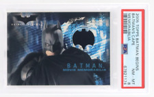 2005 Topps Batman Begins BATMAN'S CAPE Memorabilia Card PSA 8 picture