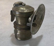 Antique Universal Lamp Co Carbide Miner's Lamp Springfield IL Mining Light 1930 picture