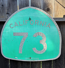 Vintage Highway interstate California 73 Green Transportation Sign picture