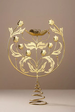 The Met x Anthropologie Gilded Age Poppies Christmas Tree Topper NIB picture