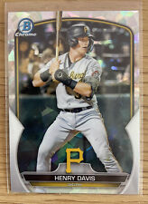 2023 Bowman Chrome Henry Davis Atomic Refractor Card Pirates  picture