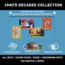 Topps Disney Collect 1940s Decades Collection - All Epic Super Rare R UC Sets picture
