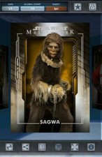 Star Wars Card Trader - Masterwork W4 Epic Gold Base - Sagwa picture