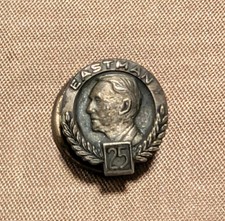 Vintage Eastman Employee Service Award Pin 25 Years STERLING Silver picture