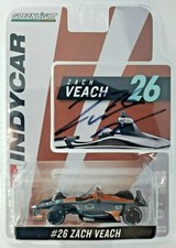 Greenlight 10802 2018 Indy 500 Zack Veach Autographed Signed 1:64 Scale COA picture