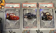 2023 TOPPS Disney Chrome Lightning McQueen Refractor MATER DOC HUDSON PSA 9 CARS picture