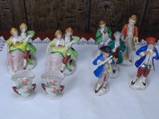 Vintage Made In Occupied Japan Porcelain Figurines Lot of 9 Hand Painted 1940-45 picture