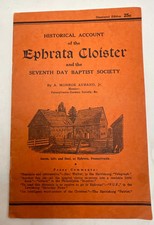 Ephrata Cloister PA German Book Aurand Press 7th Day Baptist Saron Saal Photos picture