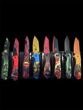 (8) Comic Themes Spring assisted Tactical Pocket Knife Dragon tactical Wholesale picture