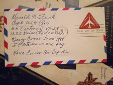 WWII Ace Capt. HAROLD N. FUNK, USN VF-23 6.5Vs  Ace in a Day Signed FDC Scarce picture