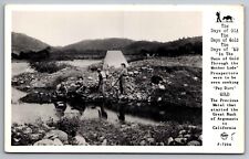RPPC Postcard of Gold Miners along a Stream Northern California   F24 picture