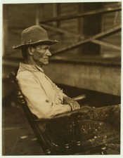 Photo:Columbus Georgia 1913 Mill Worker Dependent Father Portrait picture