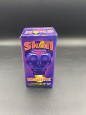 Vintage 1990s Purple Black Light Bulb Skull Blacklite NOS picture