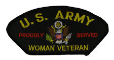 U S ARMY WOMAN VETERAN PROUDLY SERVED PATCH - Veteran Business picture