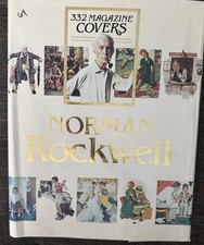 Vintage Norman Rockwell 332 Magazine Covers CoffeeTable Book Color Illus. 1979 picture