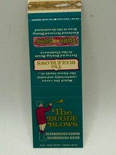 Vintage Scarborough Downs Race Track The Bugle Blows Matchbook Maine picture