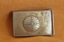 Vintage PAN AM AIRLINES PAN AMERICAN PILOT Belt Buckle, OFFICIAL Pan Am UNIFORM picture