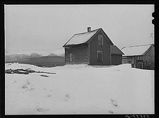 Photo:Berlin New Hampshire 1940 Poor Farm Snowy Rural Homestead picture