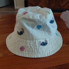 Zara Disney Lilo & Stitch Bucket Hat Cap Size 52CM Multicolor Flowers Embroidere picture
