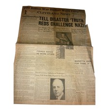 Jan 9 1943 Cleveland News WWII Newspaper Soviet Drive Rostov George Carver picture
