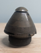 Antique WW1 British Brass Artillery Shell Nose Cone-Model 1907 M-Paperweight picture