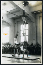strong sport men handstanding Larger size signed Vintage Photograph,  1950'  picture
