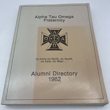 Alumni Directory Alpha Tau Omega Fraternity 1982 picture