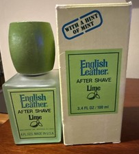 Vintage English Leather Lime Aftershave 4oz Made In USA NOS With Hint Of Mint picture