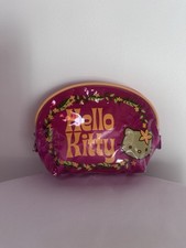 2004 Y2K Vintage Sanrio Hello Kitty Tropical Pencil Pouch Makeup Pouch Vinyl ~7” picture