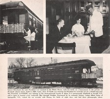 Grover Cleveland Private Rail Car Warwick Arcade Attica NY 1886 Vtg Mag Excerpt picture