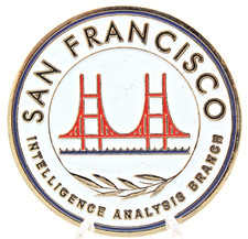 FBI San Francisco Intelligence Analysis Branch Challenge Coin 1.75