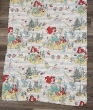Vintage 90s Disney The Little Mermaid Ariel Comforter Quilt Twin Bedding EUC picture