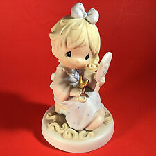 PRECIOUS MOMENTS ENESCO FIGURINE VINTAGE PORCELAIN 1996 BAD HAIR DAYS SIGNED picture