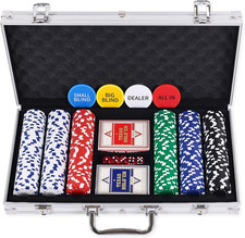 300 Pcs Poker Chips Set for Texas Holdem, 11.5 Gram Chips picture