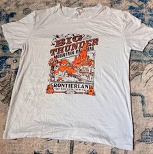 Disney Parks Big Thunder Mountain Railroad Frontierland 1979 Graphic T-Shirt L picture