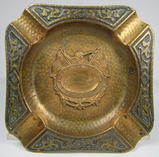 CATALINA ISLAND CALIFORNIA 1920s Old Souvenir Tray Ashtray Anchor Flag sd childs picture