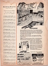 Tracy Stainless Steel Kitchens FUNSTEN'S PECANS Vintage 1950s Magazine Print Ad picture