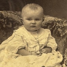 Zeeland Michigan Van Koevering Studio Antique Baby Studio Portrait c1890s picture