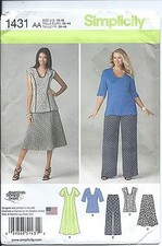 S 1431 sewing pattern DRESS TUNIC SKIRT PANTS sew sizes 10-12-14-16-18 New UNCUT picture