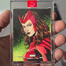 Topps Marvel 2019 Scarlet Witch Sketch Insert - Al Stepanho Hard Signed Auto picture