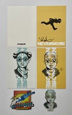 Hebru Brantley Signed Nevermore Flyboy Postcard 5”x7” Set New With Stickers picture