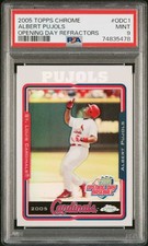 2009 Topps Chrome - ALBERT PUJOLS - Opening Day Refractor PSA 9 Low Pop picture