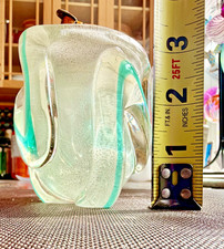 Vintage Murano Art Glass Table Lighter Mid Century Modern Italy Sommerso MCM picture