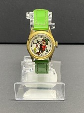 Rare VTG 1974 Pinocchio Character &Jiminy Cricket Webster Watch Co Original Band picture