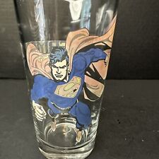 Libbey Vintage Superman 2 sided, Glass Tumbler RARE Graphic Comic Hero picture