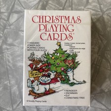 NOS Vintage 1986 Christmas Cards Inc. Christmas Playing Cards picture