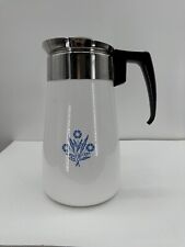 Vintage Blue Cornflower Corning Ware 9 Cup Stove Top Pot Teapot HTF picture